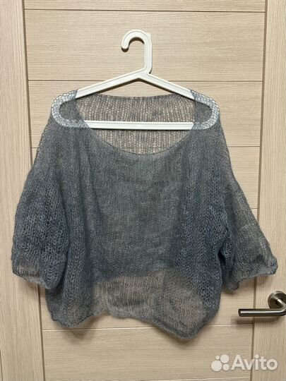 Оверсайз свитер тонкой вязки