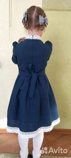 Школьная форма для девочки 122 128 синяя