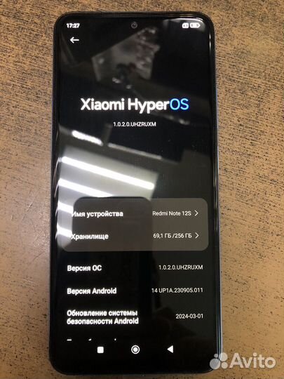 Xiaomi Redmi Note 12S, 8/256 ГБ