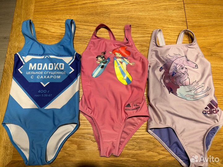 Купальник слитный для девочки 5-6 лет