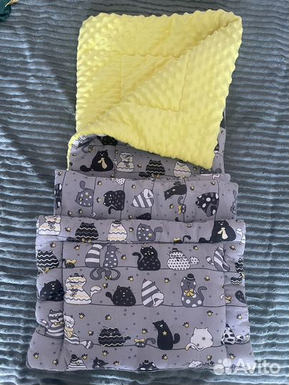 Комплект в коляску (подушка матрас одеяло)