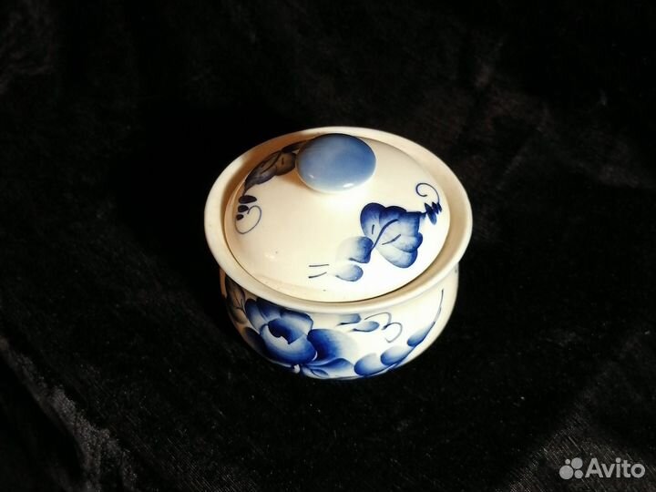 Сахарница, конфетница, вазочка гжель СССР 70-80гг