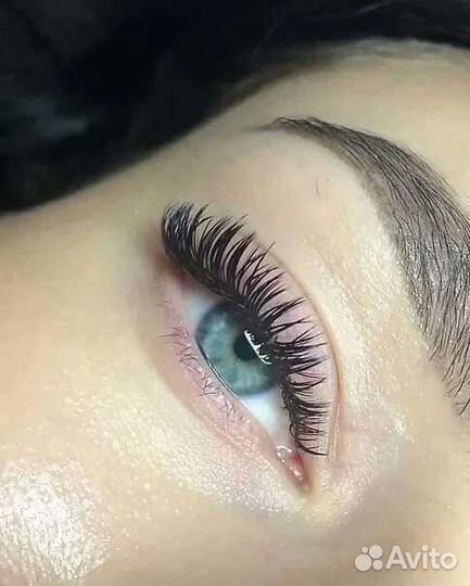 Наращивание ламинирование ресниц мокрый эффект