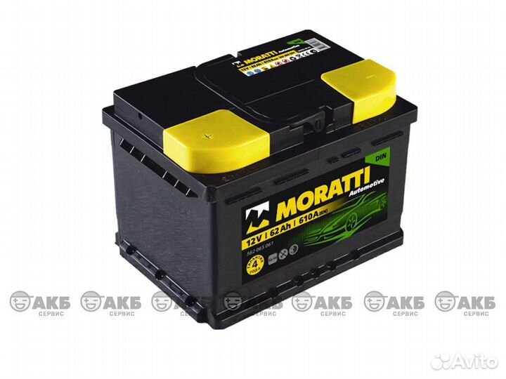 Аккумулятор Moratti 60 Ач- 600 А
