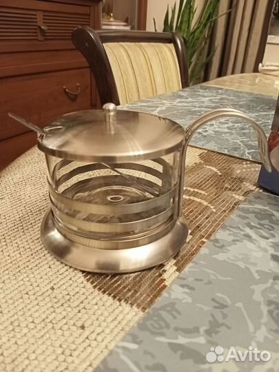 Сахарница, чайный сервиз из двух предметов