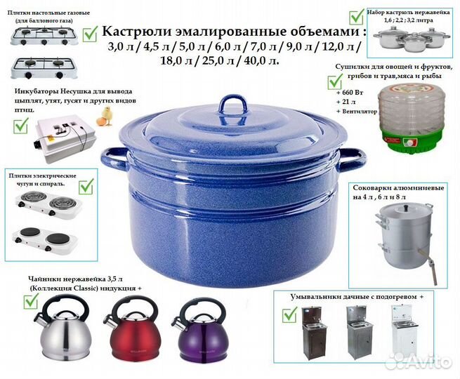 Кастрюли эмалированные новые (Разные объемы,много)