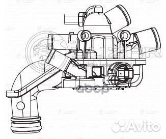 Термостат для а/м PSA 308 (07) /C4 (08) 1.6i ат