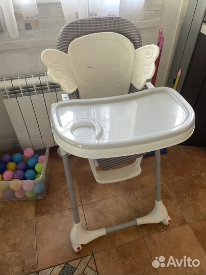 Детский стульчик для кормления happy baby