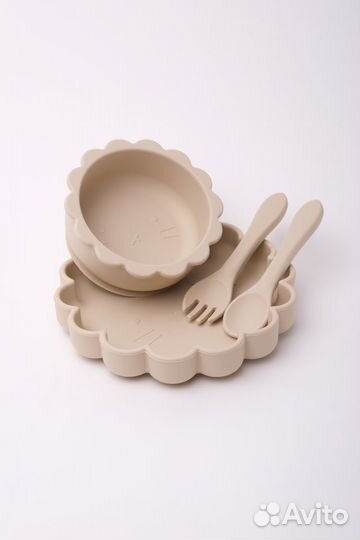 Посуда детская силиконовая Львенок