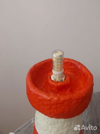 Лампа настольная, светильник маяк