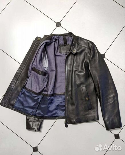 Кожаная куртка massimo dutti