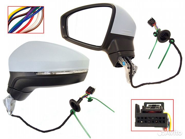 Зеркало левое Volkswagen Tiguan 2