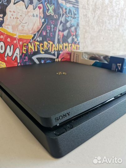 Sony PS4 Slim +50 игр +2 геймпада