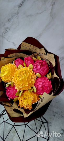 Съедобные букеты из зефира