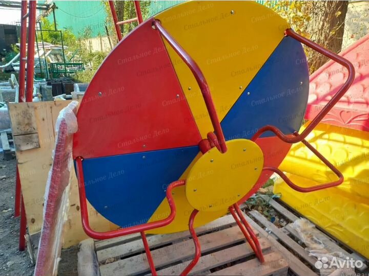 Уличная карусель, балансир, горка G3062