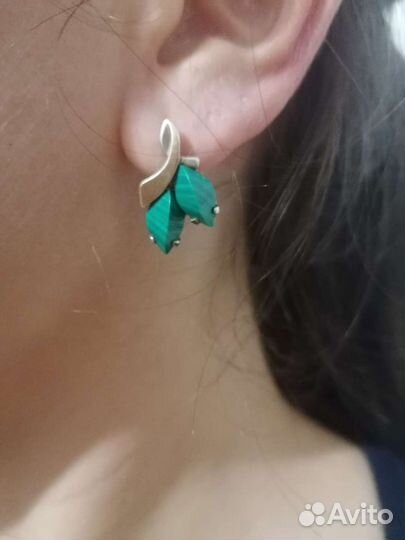 Серьги серебро