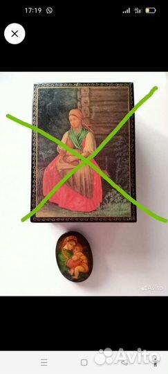 Палех брошь