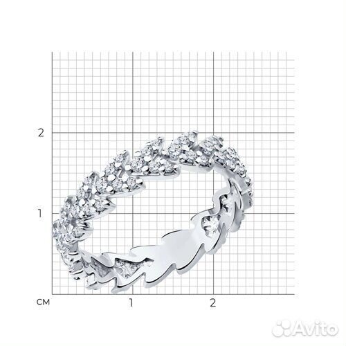 Кольцо sokolov из серебра, 94013720, р.18,5