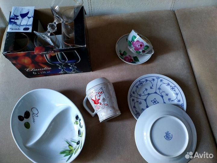 Чайная пара. Фарфор Довбыш, СССР, и другое