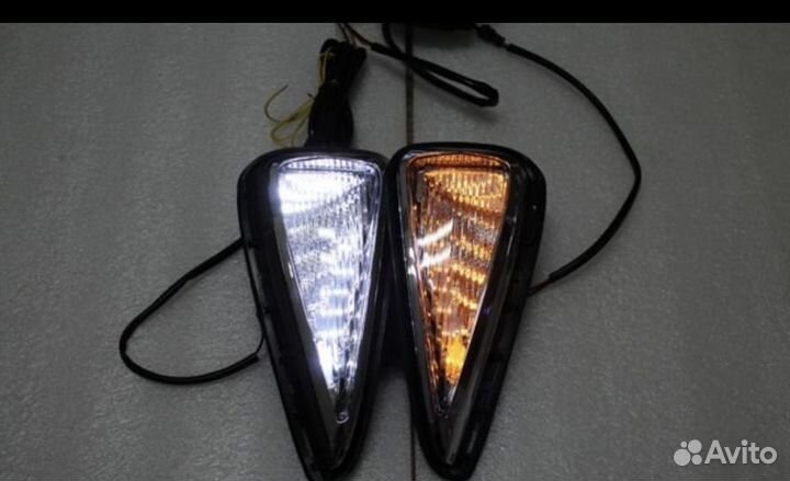 Camry 55 LED Фонари (дхо) в передний бампер Y9DO7