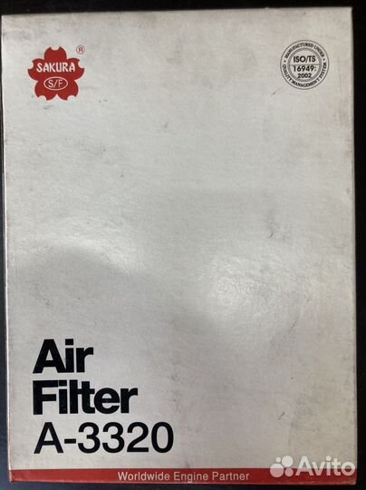 Фильтр воздушный Toyota camry 10 20