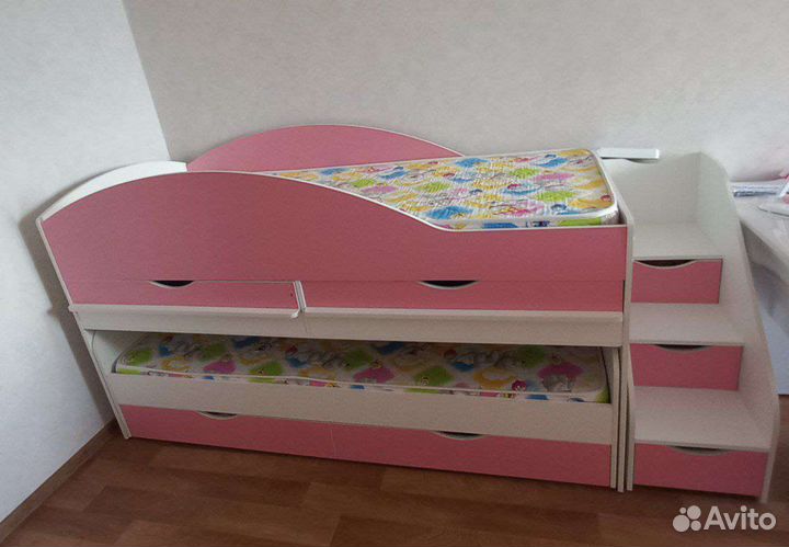 Двухъярусная кровать выдвижная бу
