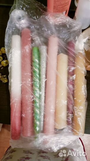 Свечи восковые большие