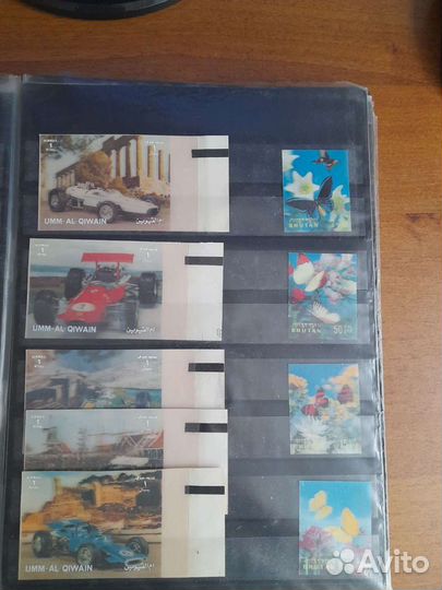 Стереомарки 5 полных наборов