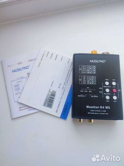 Musiland Monitor 04 MX USB. Звук.карта. цап