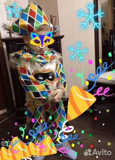 Костюм Скомороха, льдинка, лёд, холод