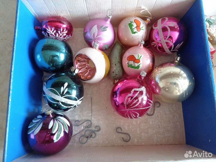 Елочные игрушки стекло