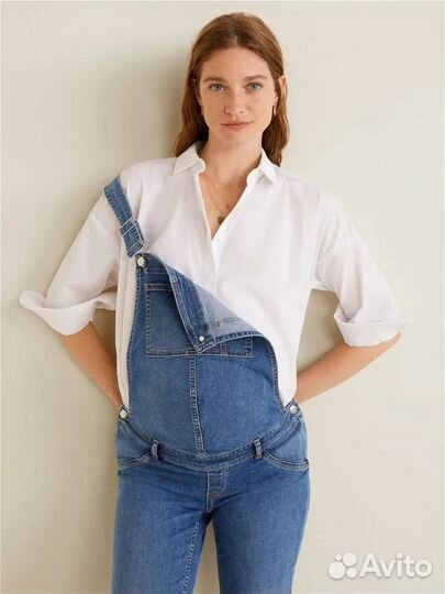 Джинсовый комбинезон для беременных