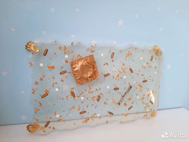 Поднос из эпоксидной смолы