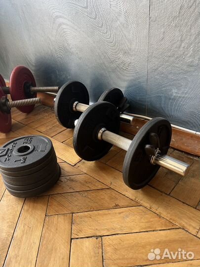 Штанга и гантели разборные бу