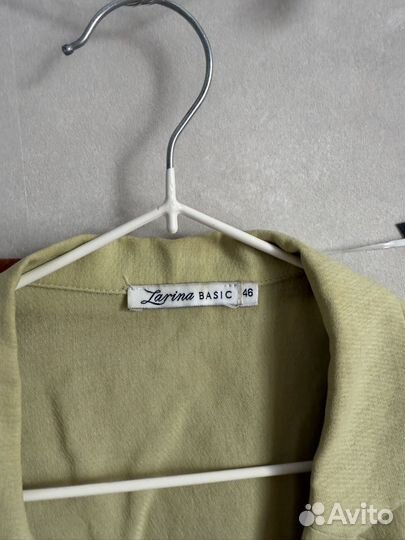 Блузка зеленая женская 46