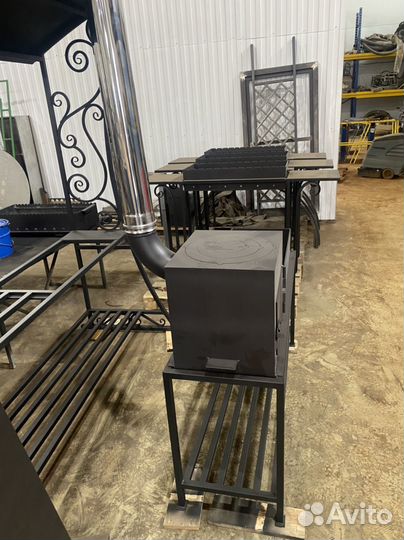 Мангал с печью