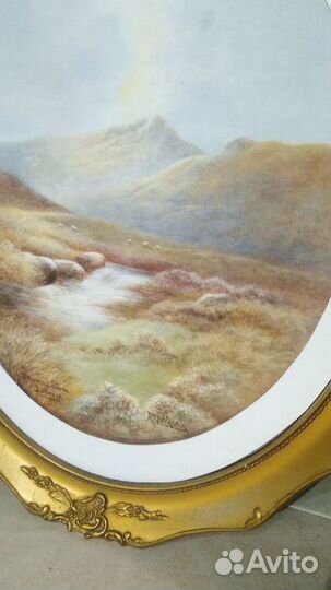 Антикварная акварель 