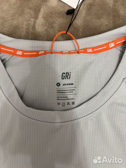Футболка GRI Старт 5.0 светло-серая мужска М