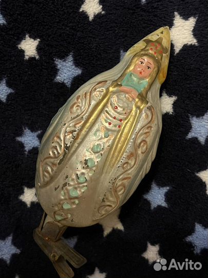 Царевна лебедь СССР елочная игрушка