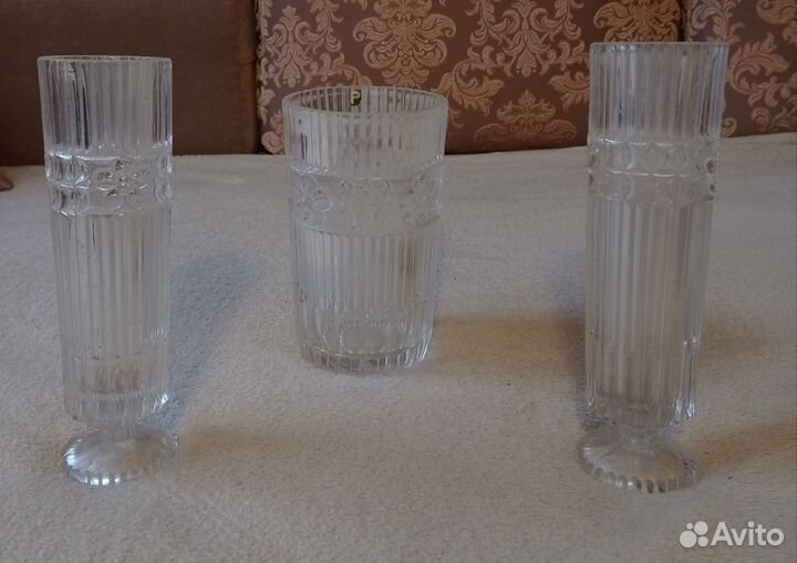 Хрустальная ваза на ножке СССР