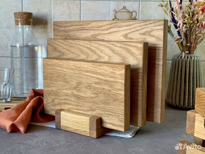 Набор разделочных досок из цельного дуба