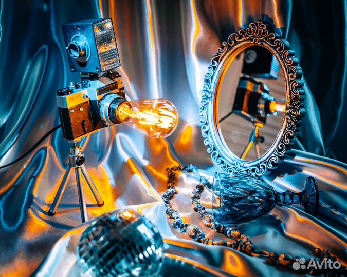 Винтажные светильники из фотокамер Зенит лофт