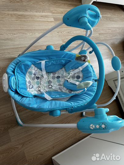 Качели Babyton Funny Time 2B1 электронные Blue