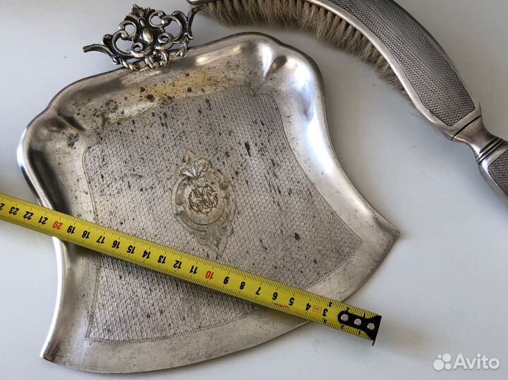 Столовые совок и щетка, Франция, посеребрение