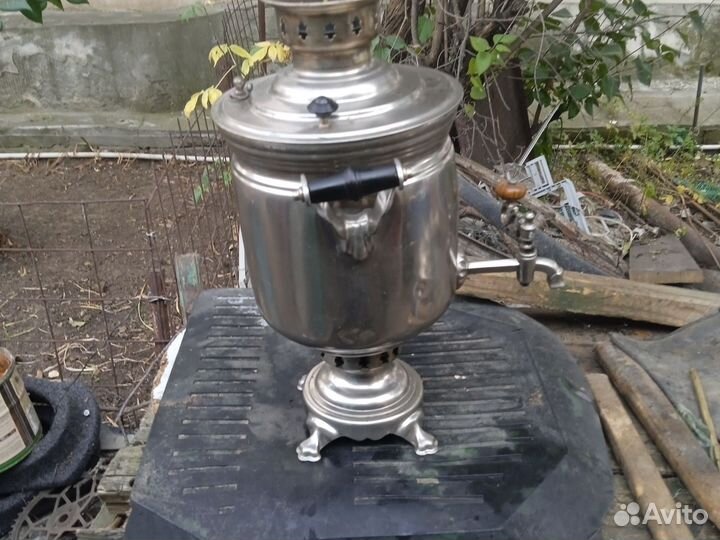 Самовар на дровах на углях