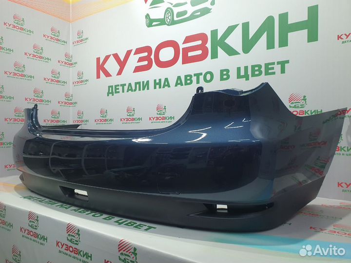 Бампер задний Nissan Almera G15 dark blue RAQ