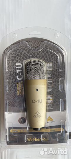 Студийный микрофон behringer USB c-1u