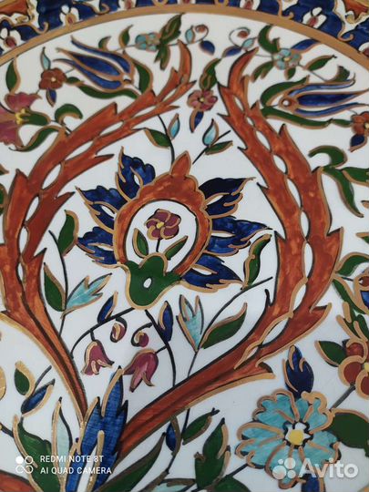 Тарелка декоративная ручная роспись. Греция