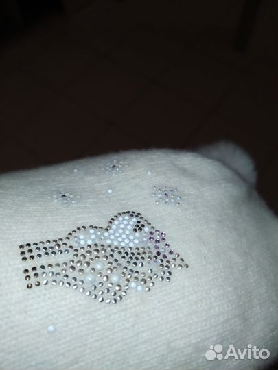 Шапка для девочки фирменная мех кашемир