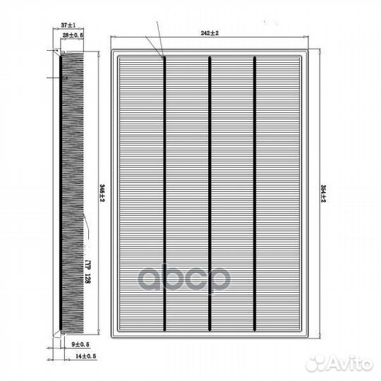Фильтр воздушный DFA1113 double force